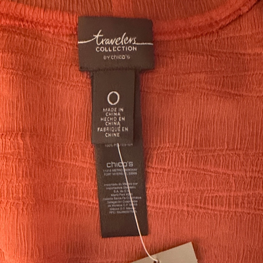 Travelers by Chicos Tank Top & Sheer Jacket set. Medium and small - Picture 13 of 14